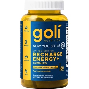 Goli Recharge Energy Gummies | with Nitrosigine & Caffeine [60 желирани бонбони]