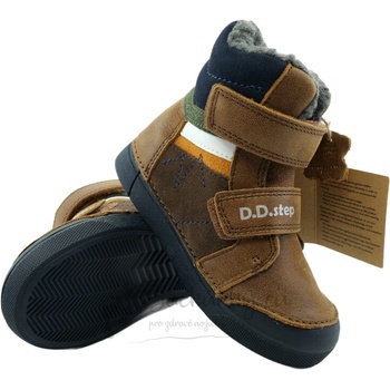 D.D.Step dětské zimní boty W068-52388B Chocolate