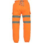Yoko HI-VIS HV016T / Мъжки светлоотразителни спортни панталони - HV оранжеви XXXL (79016Tzv913)