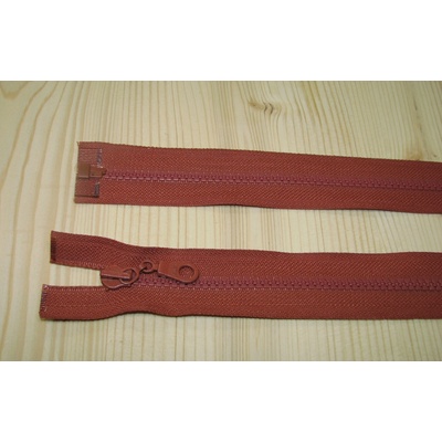 Zips kostenný tehlová 5mm deliteľný 70cm