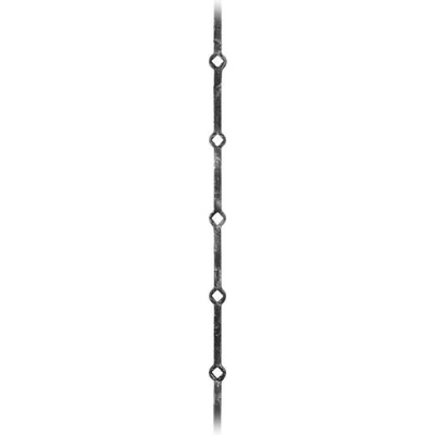 PSG Prebíjaná tyč pre kované zábradlia, ploty a brány 33.013, pr.14x14 mm, rozteč 140 mm