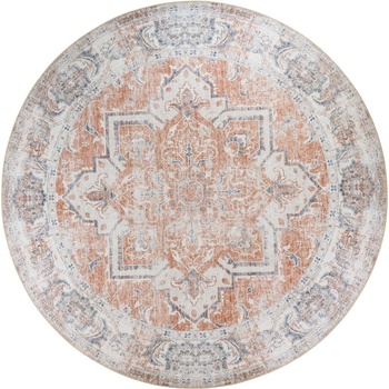 House Nordic Син и оранжев кръгъл килим ø 200 cm Havana - House Nordic (3981282)