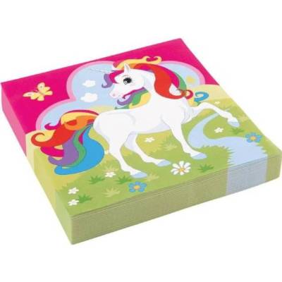 Amscan ubrousky Unicorn 20ks 33x33cm