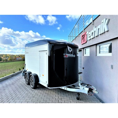 Debon C500 ALU černý – uzavřený skříňový přívěs