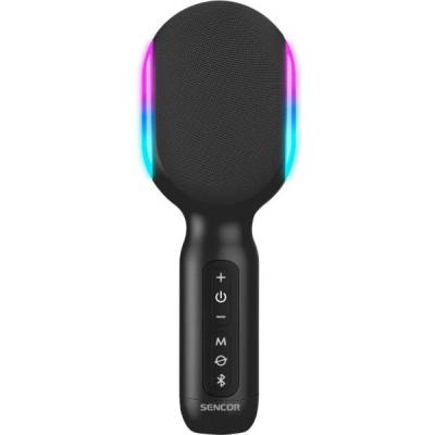 SSS K1000 10 W, 2500 mAh, преносим bluetooth караоке микрофон с високоговорител, черен (SSS K1000)