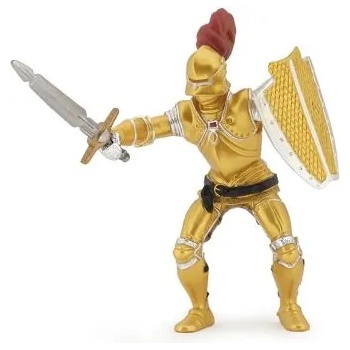 Papo - Фигурка за колекциониране и игра - Рицар в златна броня (39778)