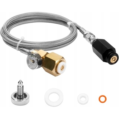 W21.8 FISTULA ADAPTÉR S OCELOVOU HADICÍ PRO SODASTREAM QUICK CONNECT CO2