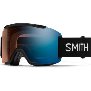 SMITH Ски маска Smith Squad2 1CP Photochromic Mirror S1-3 Ski goggles - Black / Blue Mirror (417-5854-0111)