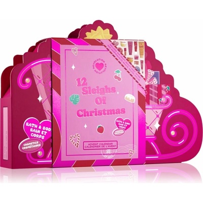 I Heart Revolution Advent Calendar I Heart Revolution Body Wash – Tropical Caramel Mini sprchový gel 1 ks + I Heart Revolution Coconut Glow Body Butter – Mini tělové máslo 1 ks + I Heart Revolution Bo