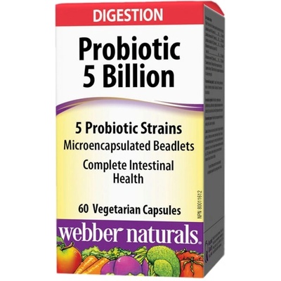 Webber Naturals Probiotic 5 Billion Active Probiotics [60 капсули]