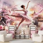 Art Gift Decor Фототапет балерина в розова симфония