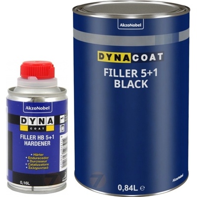 Dynacoat plnič akrylovy čierny 5+1 1L set