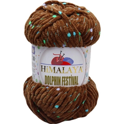 Himalaya příze Dolphin Festival 81166 nugátově hnědá