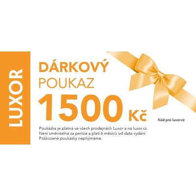 Luxor Elektronický dárkový poukaz 1500 Kč - Slavnostní