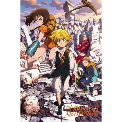 Plagát, Obraz - Seven Deadly Sins - Key Art 2, 61 × 91.5 cm