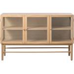 Unique Furniture Витрина от дъбова дървесина в естествен цвят 88x140 cm Elba - Unique Furniture (48460200)