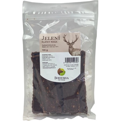 Bohemia Pet Food Jelení plátky 100 g