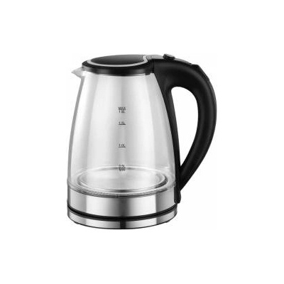 Rosberg Електрическа кана Rosberg, 1800W, 1.8л, Стъкло, Черен, R51230L