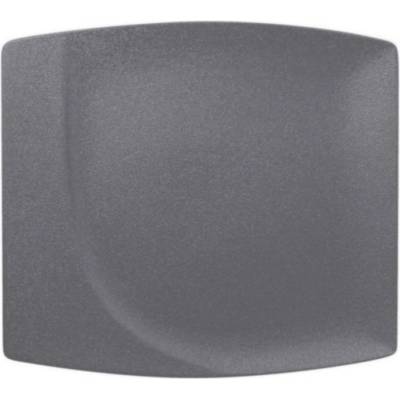 RAK Porcelain Talíř mělký čtvercový 32 x 29 cm šedá RAK-NFMZSP32GY