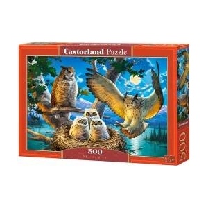 Castorland Puzzles 500 Owl Family CASTOR