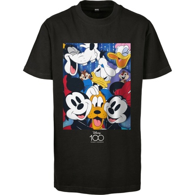 Mister Tee Тениска 'Disney 100 Mickey & Friends' черно, размер 134-140