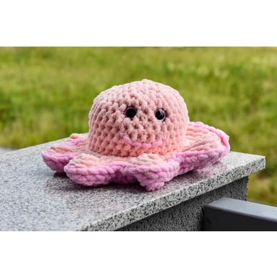 DR Handmade háčkovaná Chobotnička ružová