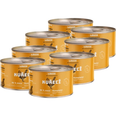 Louie Dog Kuracie s ryžou 8 x 200 g