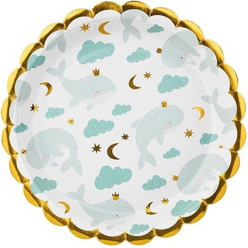 Party Deco Парти Чинии Китчета, 18см - (1 пакет / 6 бр. )