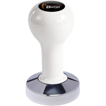 Buna Café tamper kov biely, TP, nerez lesk, plochý 57 mm