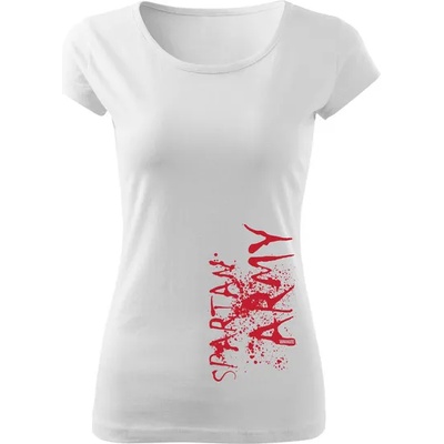 DRAGOWA дамска тениска с къс ръкав, War, бяла, 150г/м2 (8366)