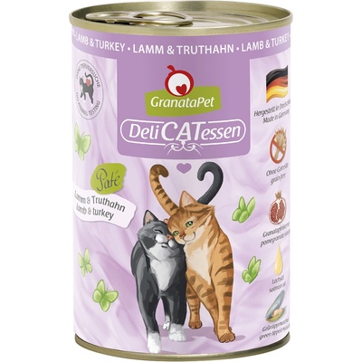 GranataPet DeliCatessen Jahňacie & morčacie 12 x 400 g
