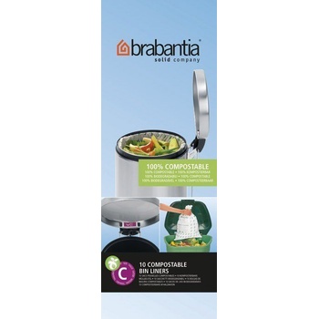Brabantia Торбички за компостер Brabantia биоразградими размер В 10-12 л 10 бр (419782)