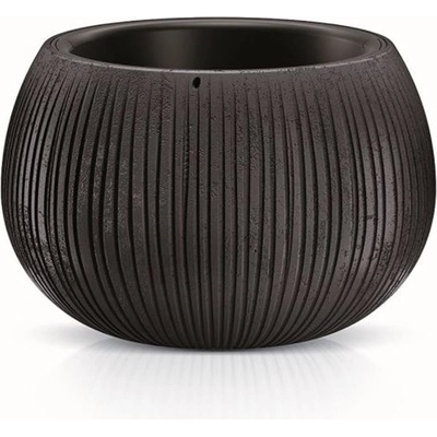 Prosperplast Květináč s vkladem BETON BOWL černý 37 cm