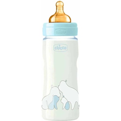 Chicco Стъклено шише Chicco - Original Touch, 240 ml, За момче (N0266)