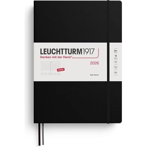 Leuchtturm1917 372771 Daily Calendar Master 2026, Black, English (372771)