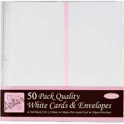 WEST DESIGN West Design 10,5 × 21 cm přání a obálky 50 ks (240 g/m2) bílé