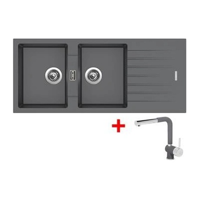 Set Sinks Perfecto 1160 DUO + MIX3PGR