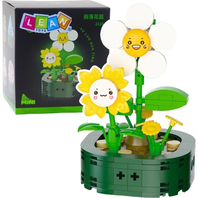 mamido Stavebnice kytičky s úsměvem 142 ks