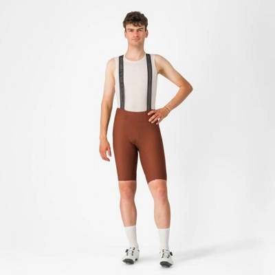 Castelli krátké s laclem Espresso červená