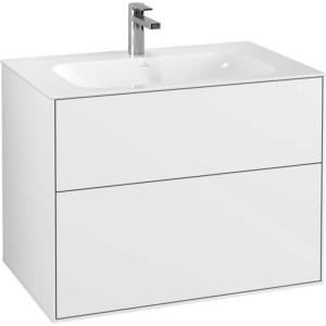 Villeroy & Boch Finion - Шкафче за умивалник, 80x59x50 см, 2 чекмеджета, Glossy White F01000GF (F01000GF)