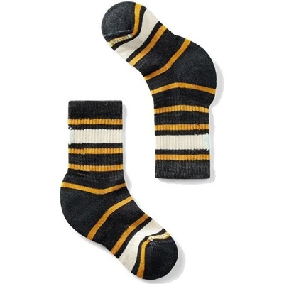 Smartwool K HIKE LC STRIPED CREW charcoal