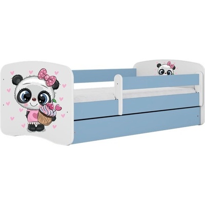 Kocot kids Babydreams panda modrá se šuplíky s matrací