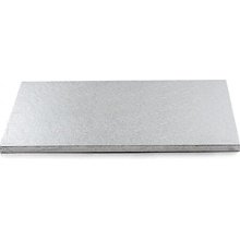 Decora Podnos pevný obdĺžnik Strieborný 30x40cm