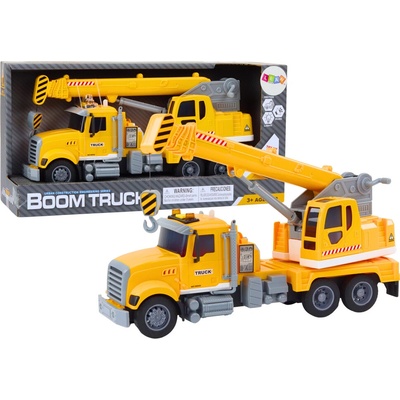 mamido Žltý nákladný žeriav s frikčným pohonom so svetelnými a zvukovými efektmi