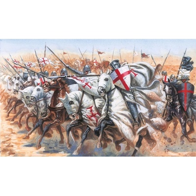 ITALERI Model Kit figurky 6125 TEMPLAR KNIGHTS MEDIEVAL ERA 1:72