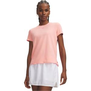 Under Armour Дамска фланелка с къс ръкав Under Armour Womens Vanish Short Sleeve Performance Gym Top - Posh Pink