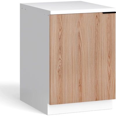 Blumfeldt WoodVista долен шкаф за мивка, Здрав, Soft-Close панти, Алуминиева дръжка (JOY-WVS600WO) (JOY-WVS600WO)