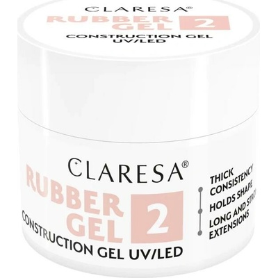 Claresa stavebný gél Rubber 2 90g