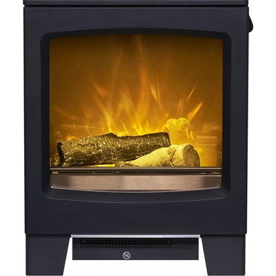 Acantha Stojanový krb s elektrickou topnou funkcí 1800 W 44 x 56 x 32 cm šedý