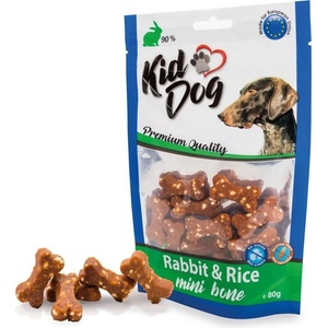 KIDDOG Mini кубчета за кучета с заешко месо и ориз 80 г
